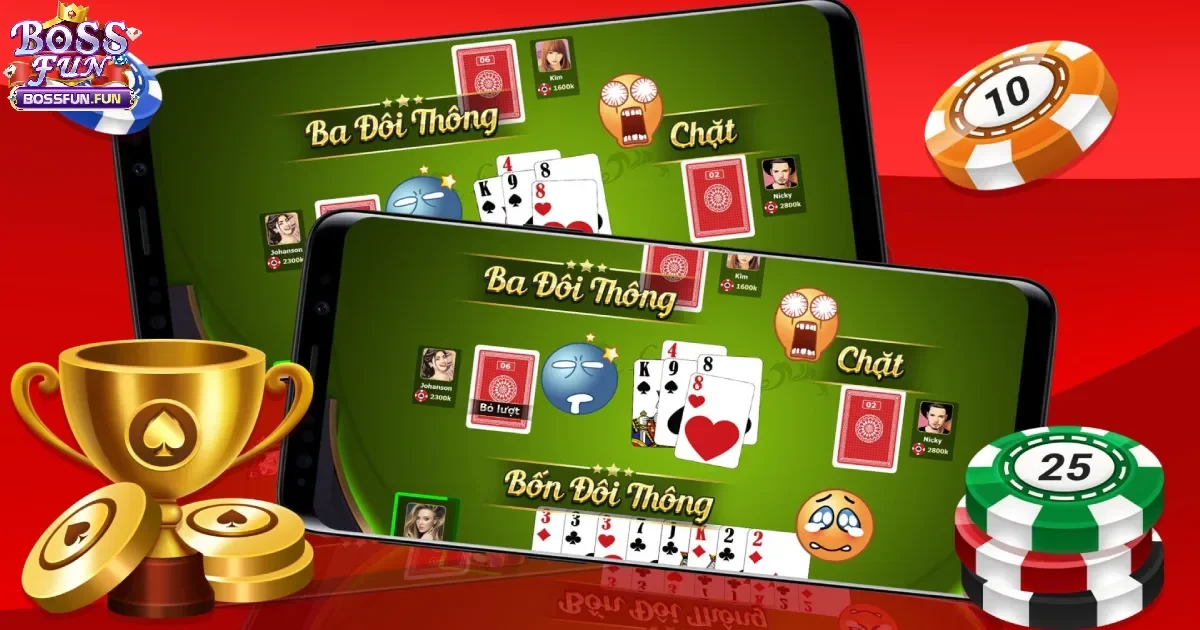 Game Bài Tiến lên Bossfun Cùng Hướng dẫn Cách Chơi Cơ Bản 3 Luật thắng cuộc trong Tiến lên