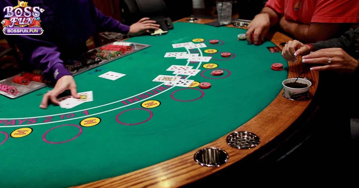 Game Blackjack Bossfun: Cách Chơi Cơ Bản Và Chiến Thuật 2 Game Blackjack Bossfun: Cách chơi cơ bản và chiến thuật