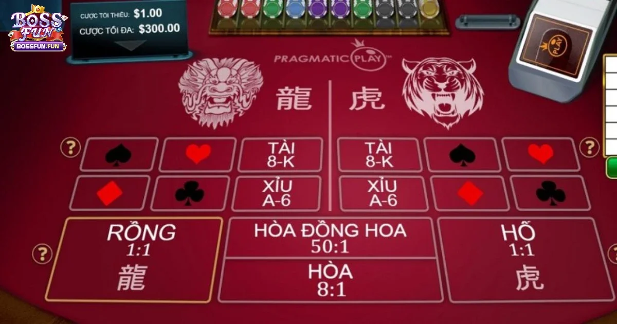 Game Rồng Hổ Bossfun: Luật Chơi Rồng Hổ Và Các Kiểu Cược 4 Luật chơi Rồng Hổ tại Bossfun và các kiểu cược