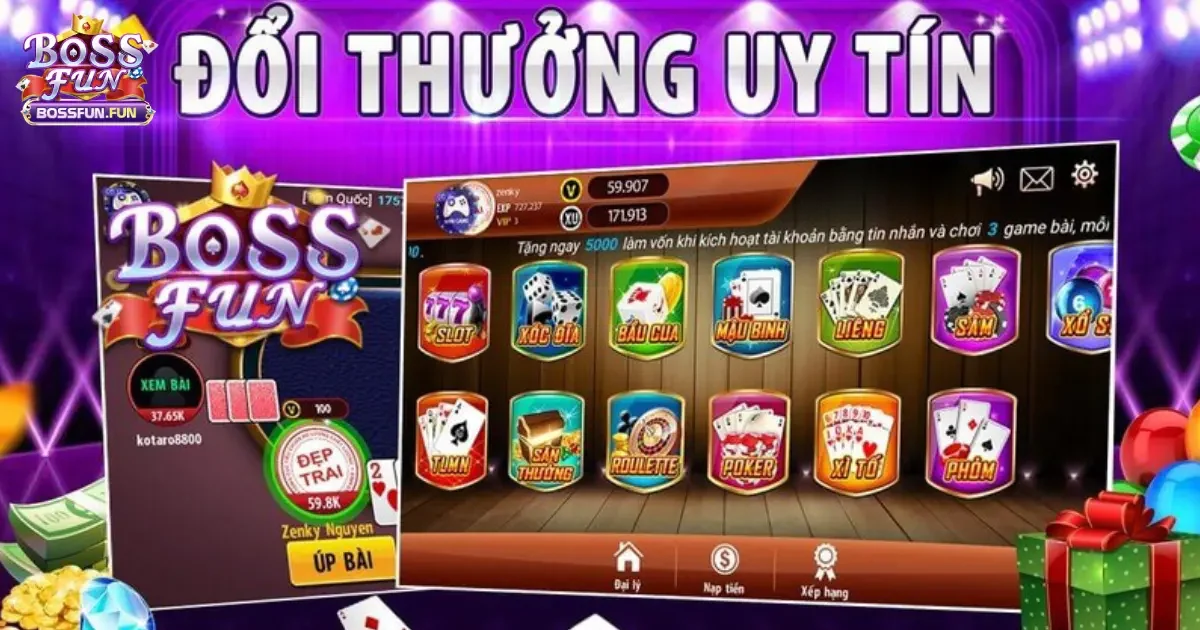 Giới Thiệu Về Cổng Game Bossfun Đa Dạng Thể Loại Game Bài 3 Các Trò Chơi Hấp Dẫn Và Đổi Thưởng Uy Tín Tại Cổng Game Bossfun